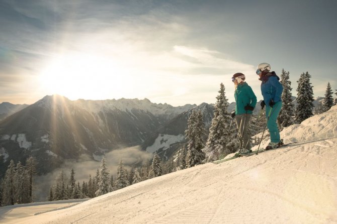 Einstieg in die 4-Berge Skischaukel in Schladming-Dachstein direkt neben dem Hotel